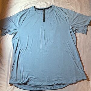 lululemon athletica Light Blue Short Sleeve Tee